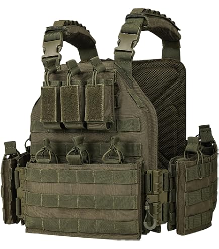 Amazon.com : Camo Tactical Outdoor Carrier Vest (Army Green